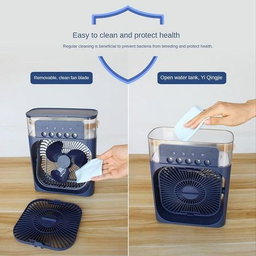 Mini Fan Rechargeable Air Cooler Fan With Humidifier