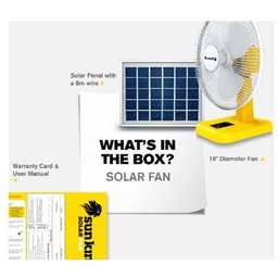 Sun King Solar Fan With 20W Solar Panel
