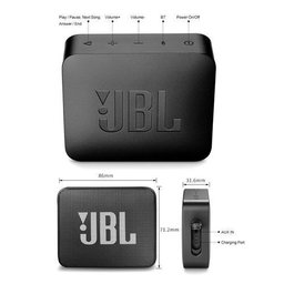 Jbl GO2 Portable Wireless Bluetooth Speaker - Black