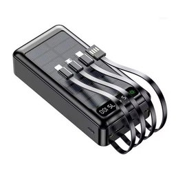 SOLAR 30,00O-mAh Durable Power Bank Fast Charge