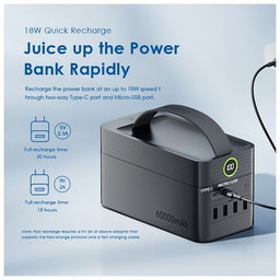 Oraimo Ultimate SixtyThousand MAh Powerbank With FreeCharger