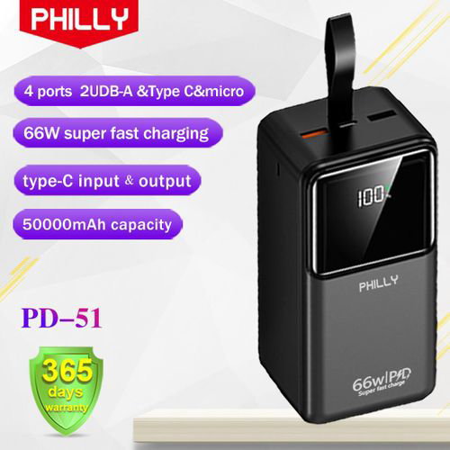 Philly 50000 MAh 66W PD Super Fast Charging Power Banks_1