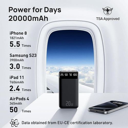 VIC New 20000mAh Power Banks, 74Wh Portable Fast Charge, Ultra-Slim Battery Pack( Type-C Input )_2