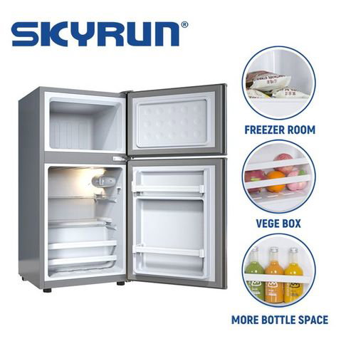 Skyrun 70 Litres Double Door Top Mount Fridge (BCD-85HC) - Starry Night Black._4