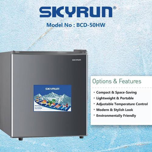 Skyrun 48 Litres Single Door Fridge (BCD-50HW)-Silver_2