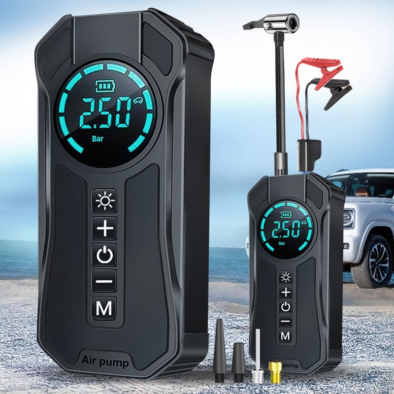 (12V) CAR JUMP STARTER, AIR PUMP & POWER BANK [4 IN 1]_1