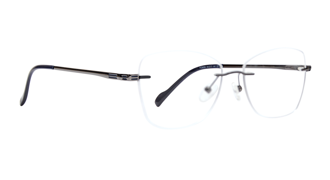 9M TP |YC6008 |Rimless |Metal |GREY-Metal |55-17-140
