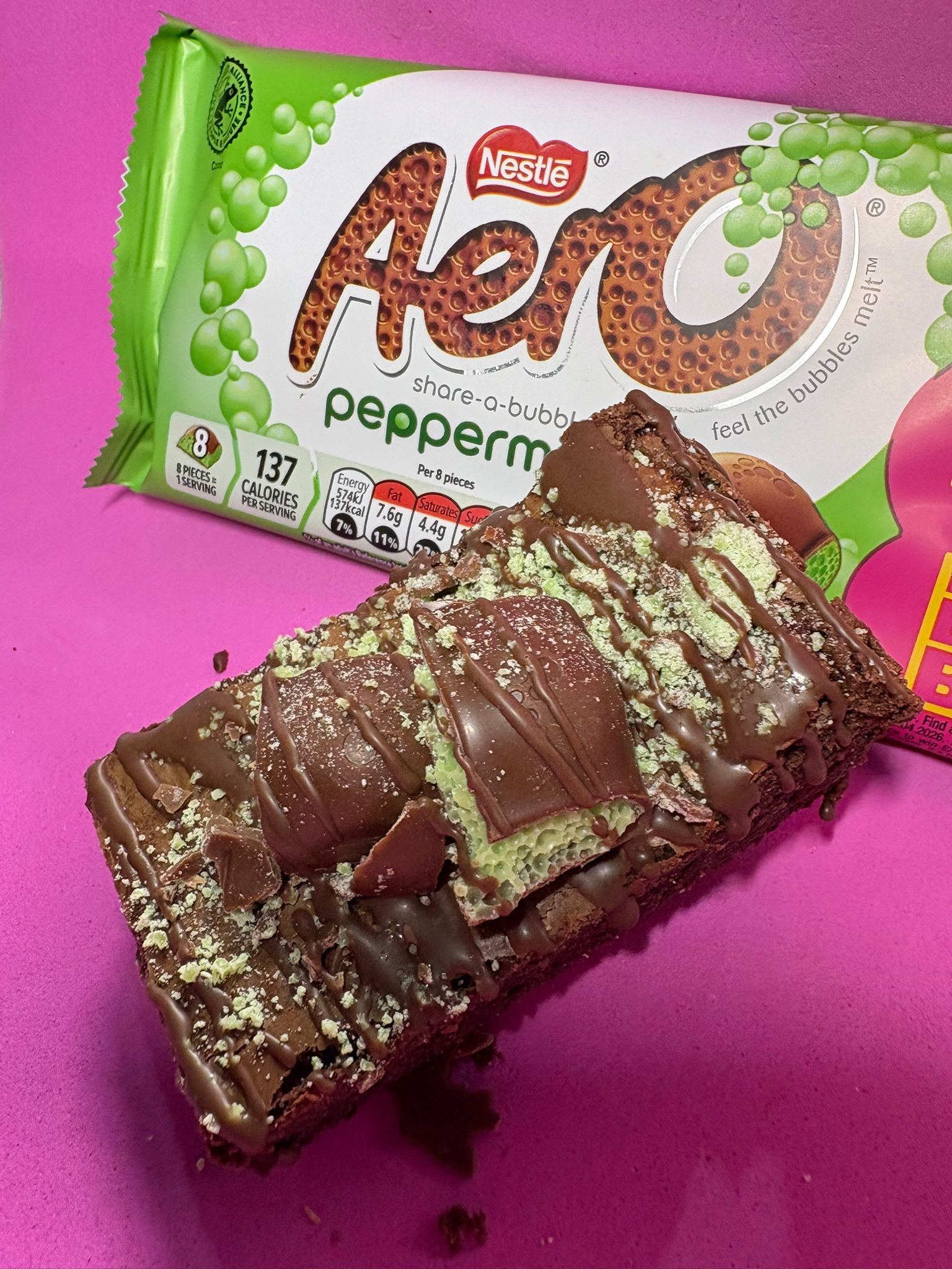 Mint Aero Brownie