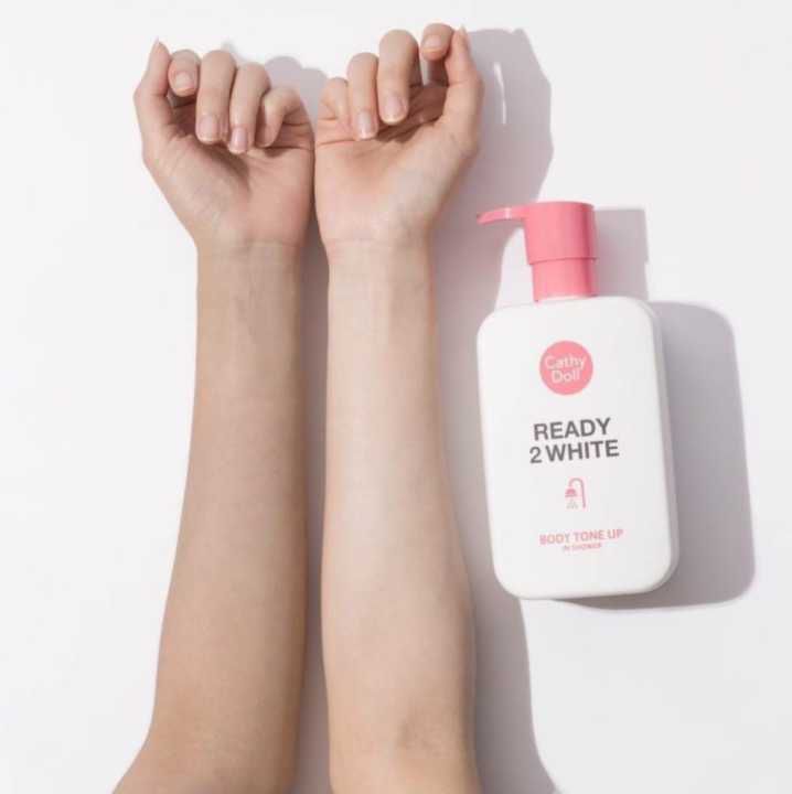 CATHY DOLL READY 2WHITE BODY TONE UP IN SHOWER كاثي دول غسول الاستحمام للجسم تون اب 