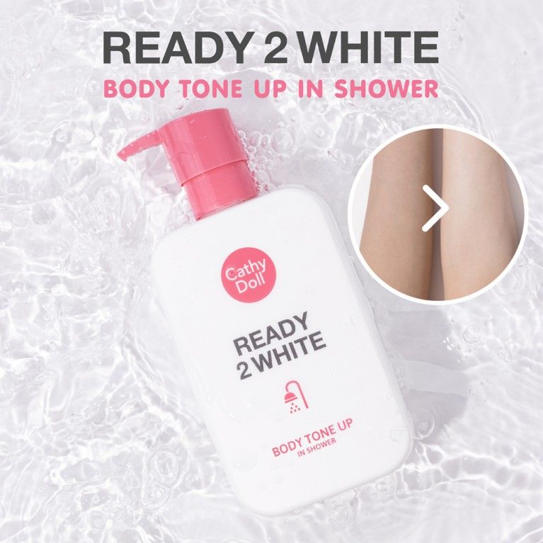 CATHY DOLL READY 2WHITE BODY TONE UP IN SHOWER كاثي دول غسول الاستحمام للجسم تون اب 