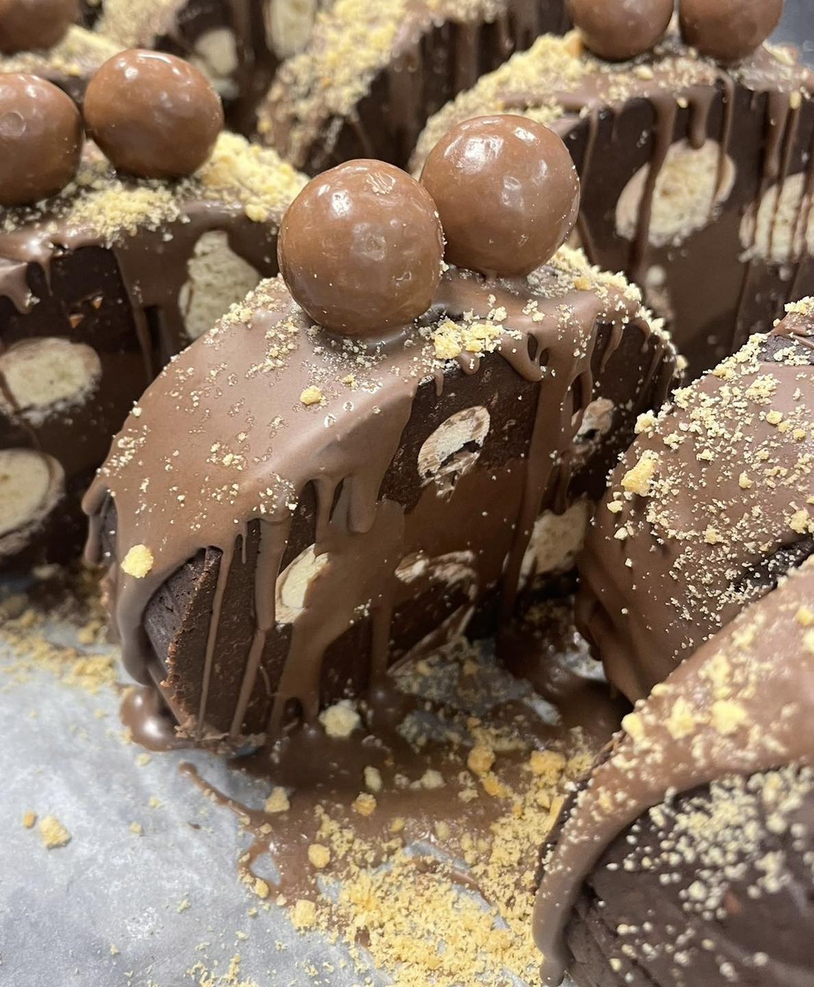 Nutella and Malt Swiss Roll