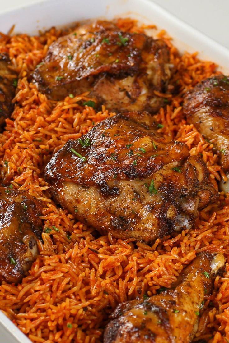 Best Jollof Rice with chicken _0