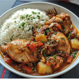 White Rice & Chicken Stew 