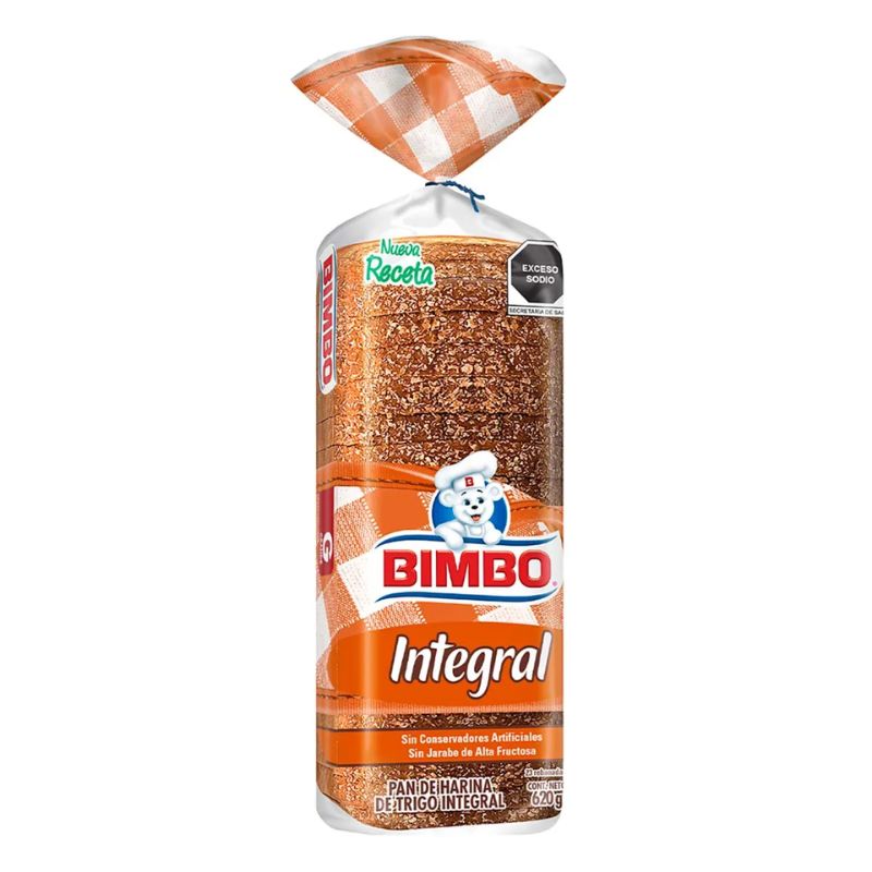 Pan Bimbo Integral 620g