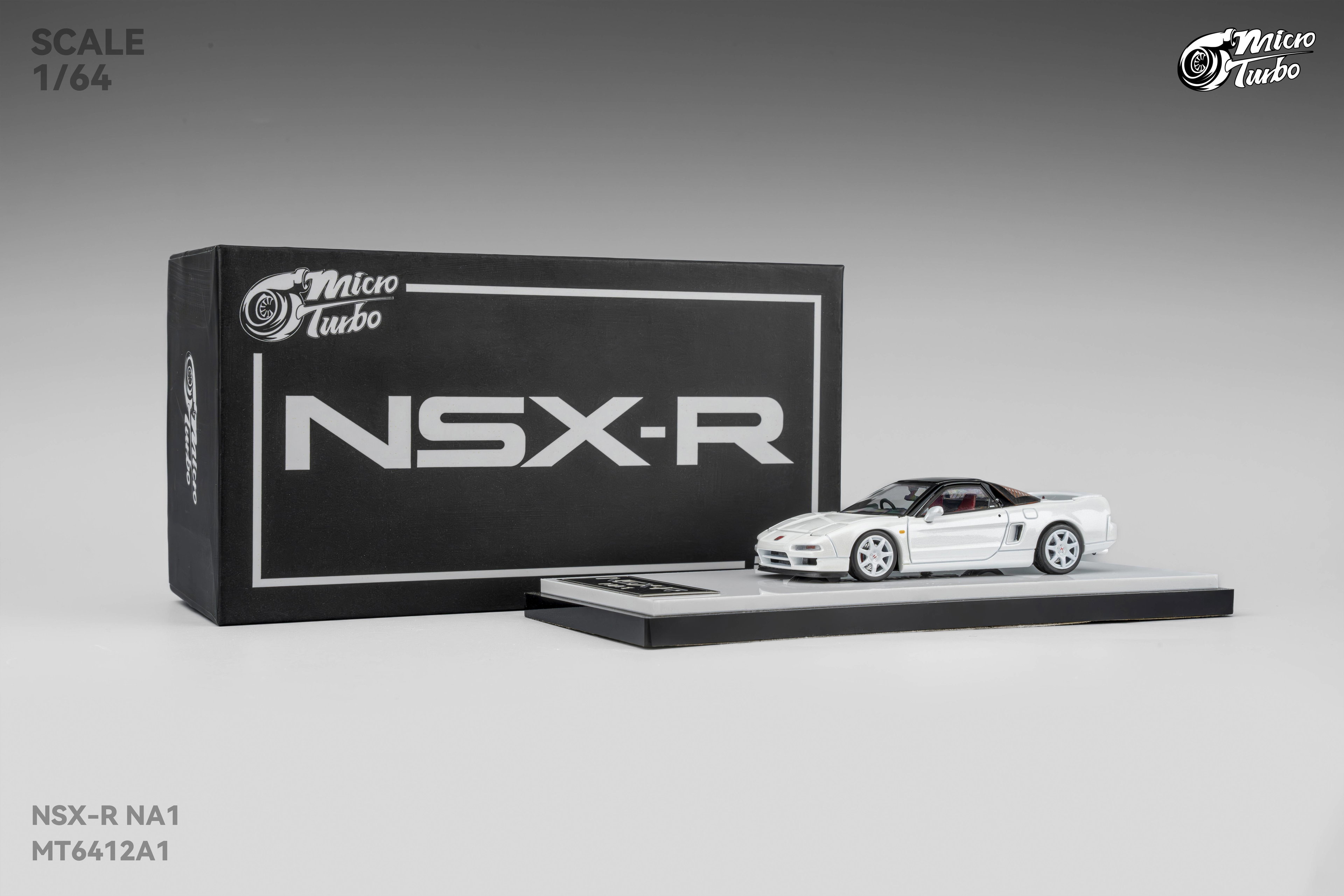 MICRO TURBO MODEL 1/64 CUSTOM NSX-R METALLIC WHITE_11