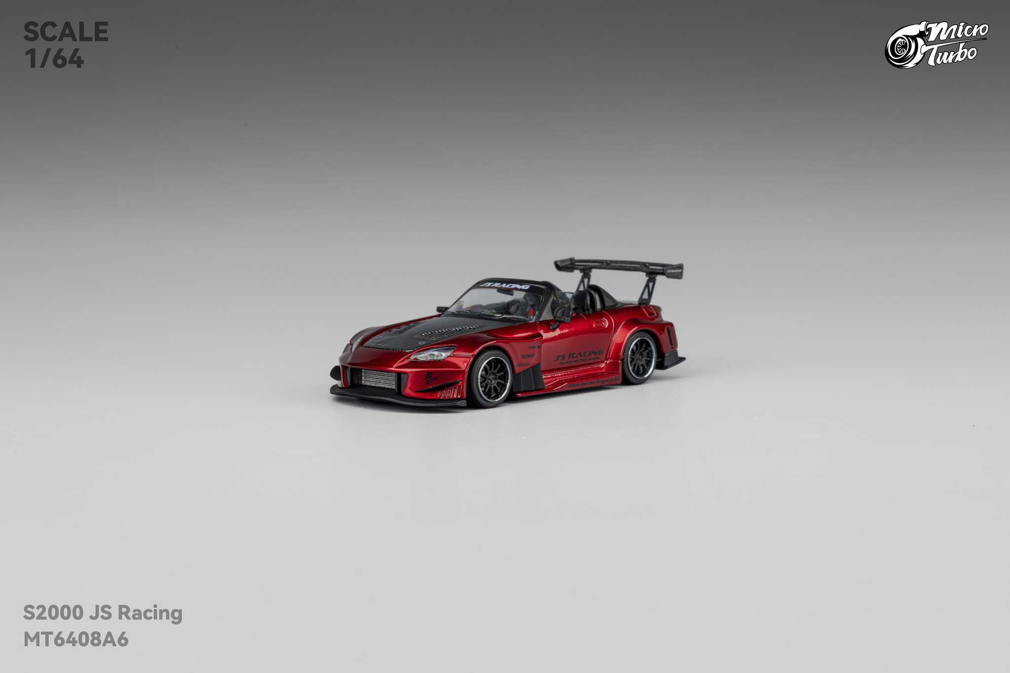 MICRO TURBO MODEL 1/64 CUSTOM S2000 JS RACING - CANDY RED_6