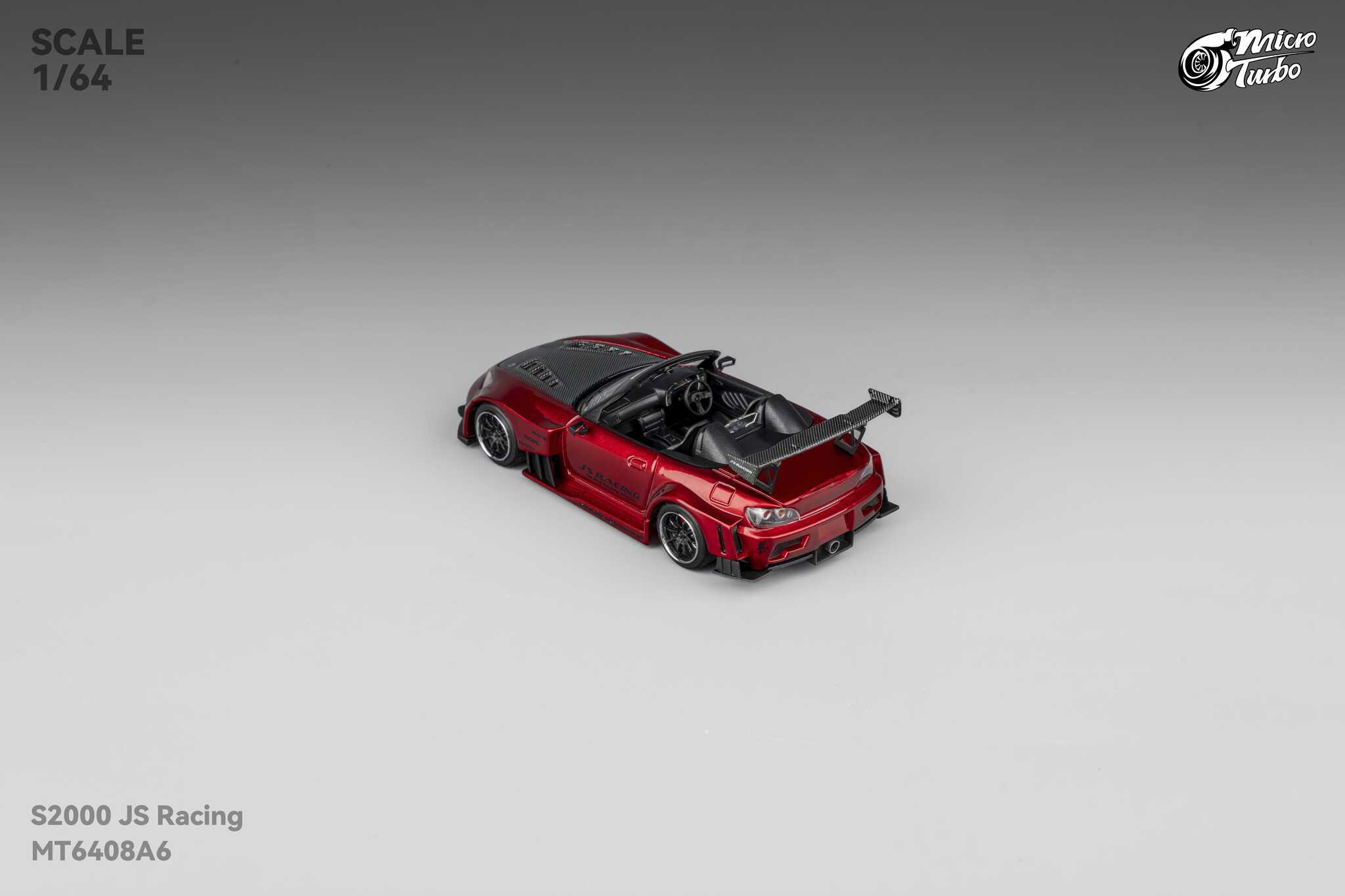 MICRO TURBO MODEL 1/64 CUSTOM S2000 JS RACING - CANDY RED_2