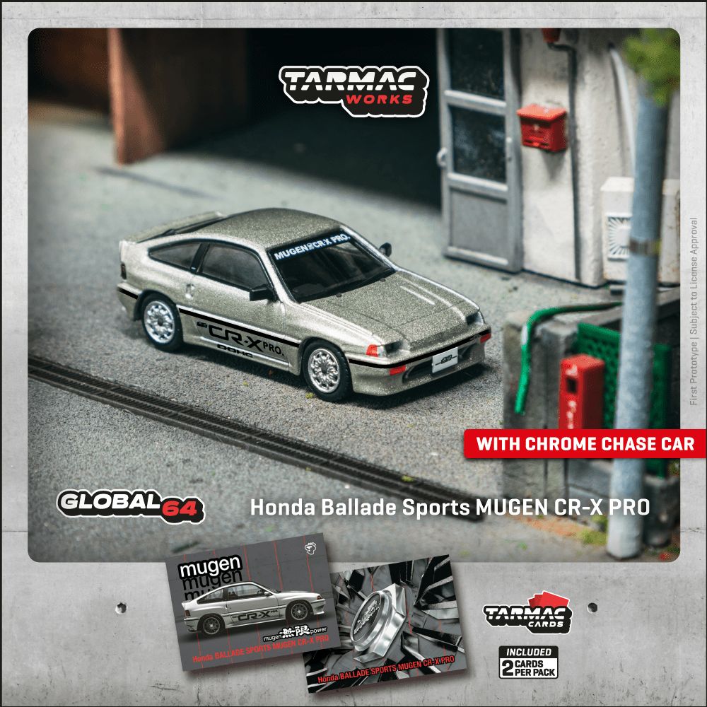 TARMAC WORKS MODEL 1/64 HONDA BALLADE MUGEN CR-X PRO - SILVER