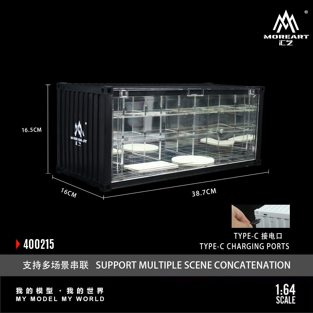 MOREART DIORAMA MODEL 1/64 CONTAINER CAR PARK