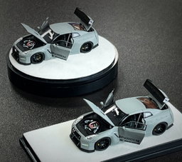PGM MODEL 1/64 SKYLINE R35 ROCKET BUNNY COMBAT GREY