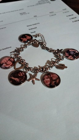 Photo charm bracelet 