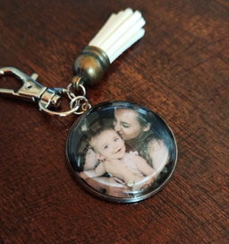 Glass Dome Keyring