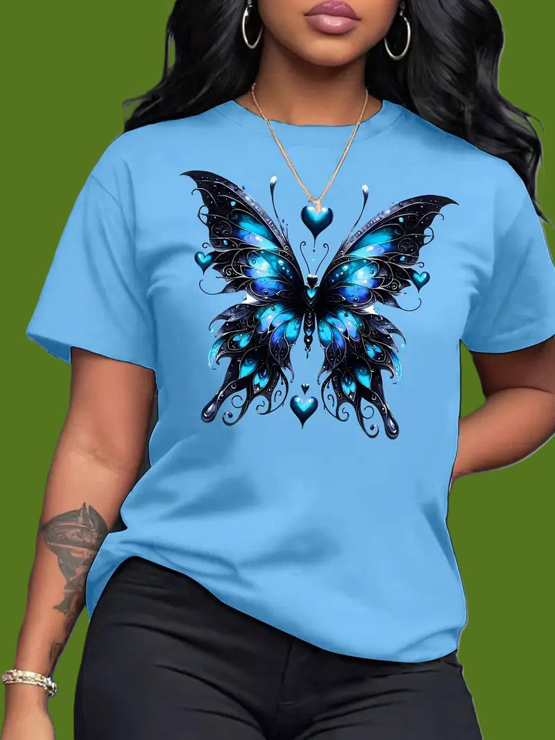 Camiseta Borboleta Azul_0