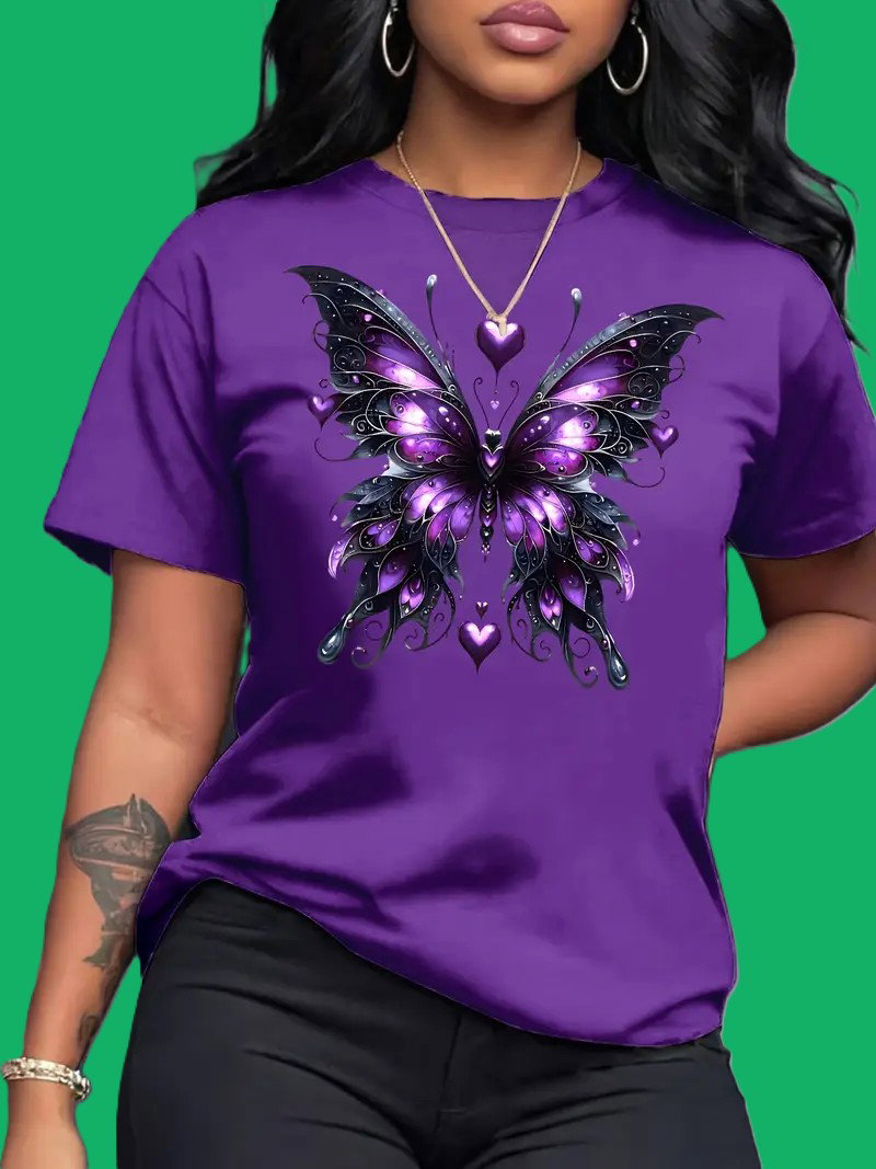 Camiseta Borboleta Purple ( Roxo )_0