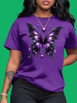 Camiseta Borboleta Purple ( Roxo )