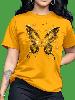 Camiseta Borboleta Yellow ( Amarelo )