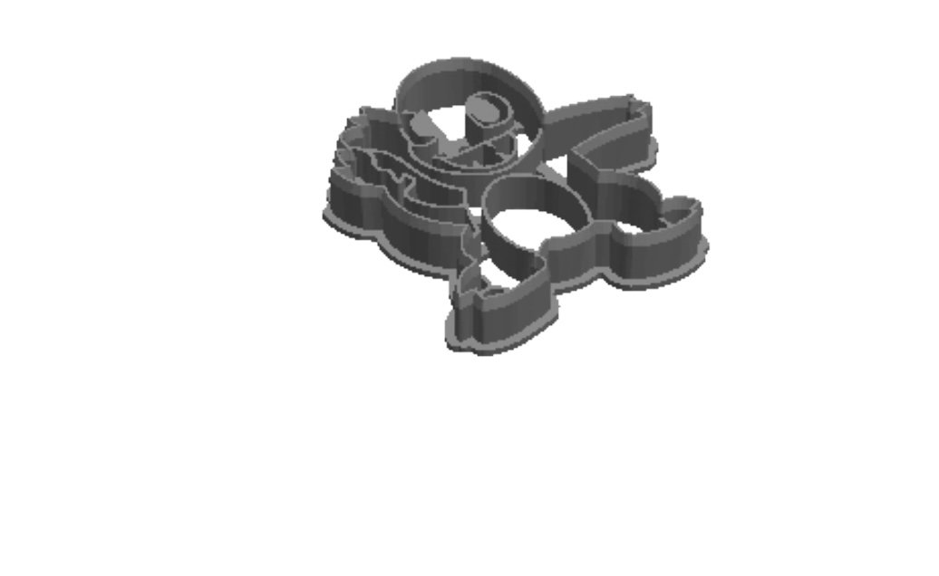 Cat Ass outline Cookie Cutter