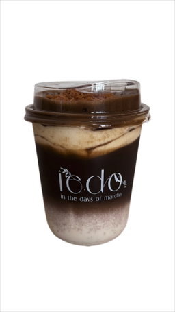 Iced Hojicha Sea Salt Maple Cloud 