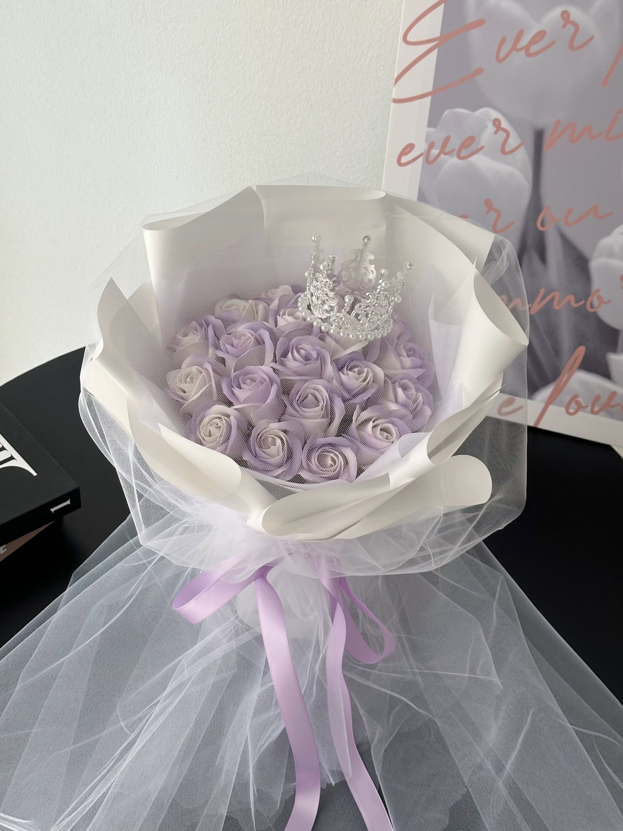 19 Stalk Soap Rose Bouquet_0