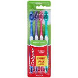 Colgate Brosse à dents Triple Action Medium Lot de 4