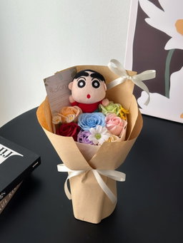Shin Chan Dopamine Mixed Bouquet | 蜡笔小新多巴胺小花束