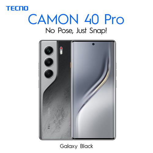 Tecno Camon 40 Pro 8GB/ 256GB Android 15 - Black_1