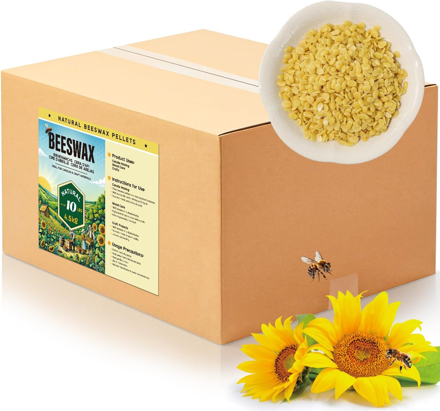 Cera de Abeja en perlas Amarilla_1