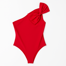 Body rojo de un hombro con lazo - Size M