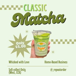 ☁️ Matcha Series - A smooth, earthy indulgence