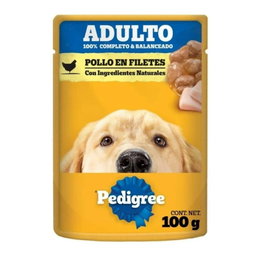 Alimento para perros adultos Pedigree en Filetes Pollo 100g