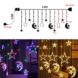 STAR MOON LIGHT 5M (LAMPU BINTANG BULAN)