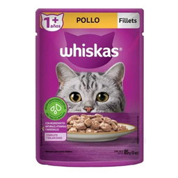 Alimento para gatos adultos Whiskas Fillets Pollo 85g