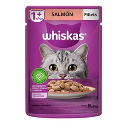 Alimento para gatos adultos Whiskas Fillets Salmón 85g