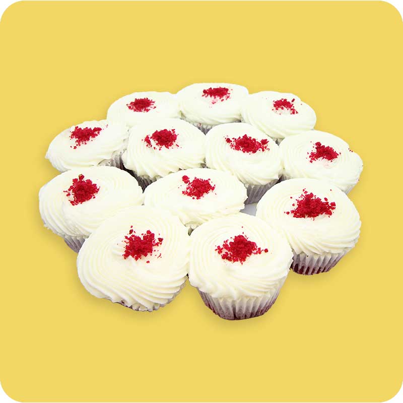 Platter Red Velvet 12's Cupcakes