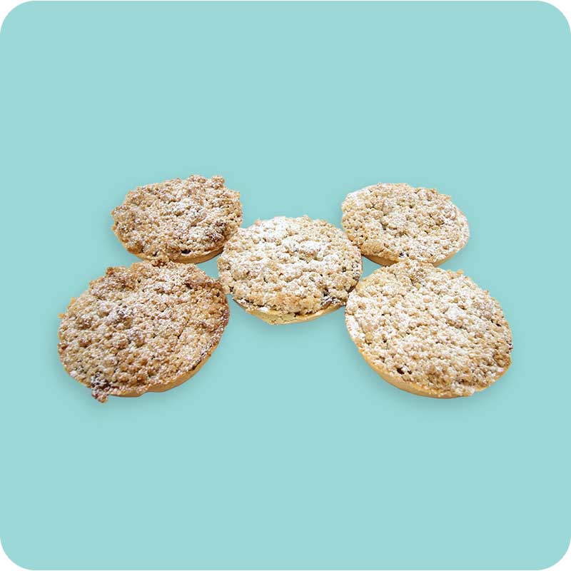 Apple Crumble 5's Tarts 10cm