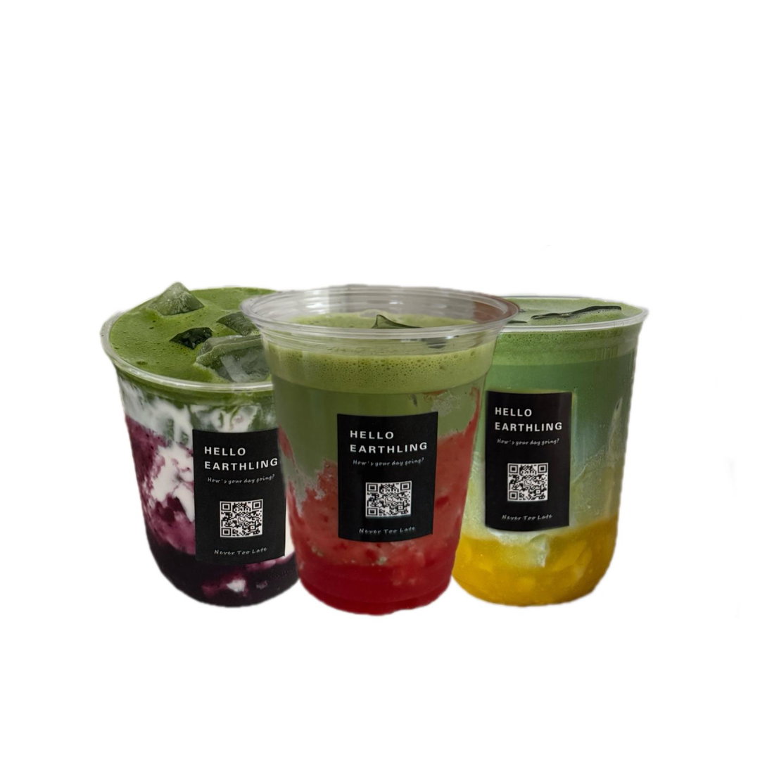 Fruity Matcha Latte-Cold