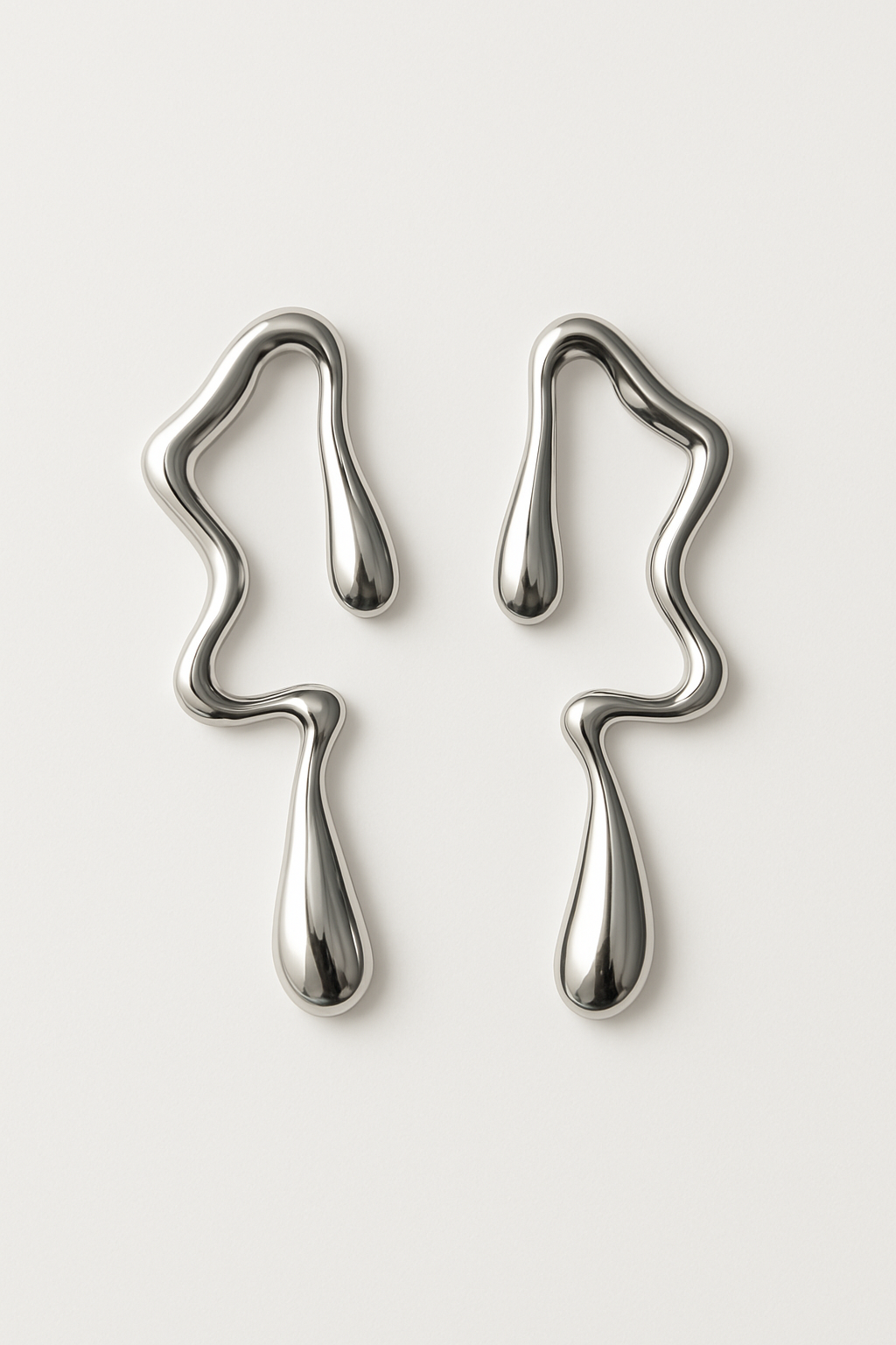 Liquid melted earings