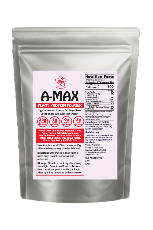 AMAX Plant Protein Powder 植物蛋白 500g (Expiry Aug 2027)_0