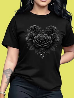 Camiseta Rosas Army Black