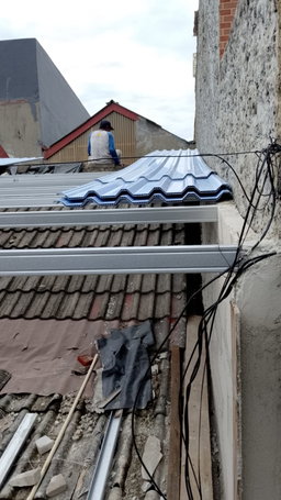 Atap UPVC 830 10mm double layer upvc